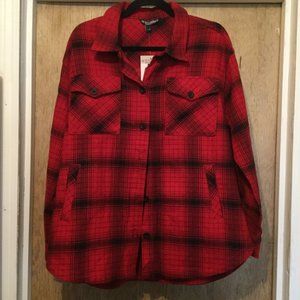 New with tags BC clothing Company plaid woman's Shirt jacket